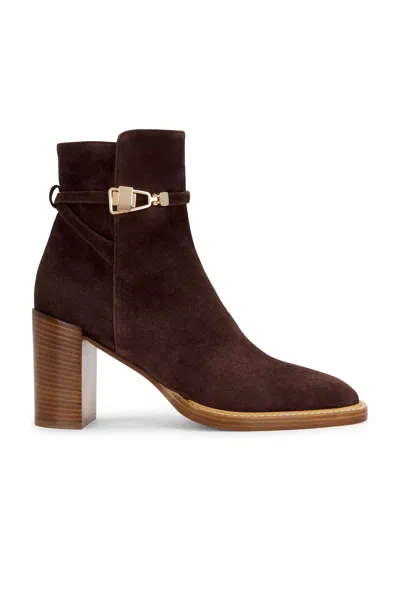 Gabriela Hearst Nina Clasp Ankle Boot In Brown
