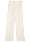Gabriela Hearst Norman Linen Straight-leg Trousers In White