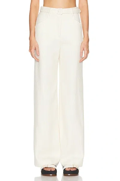 Gabriela Hearst Norman Pant In Ivory