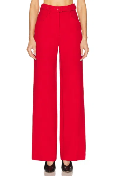 Gabriela Hearst Norman Pant In Red