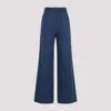 Gabriela Hearst Womens Denim Norman Wide-leg High-rise Cotton And Linen Trousers In Dnm Denim