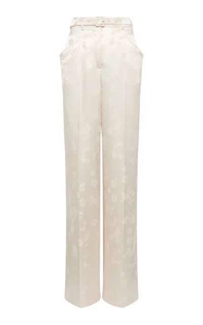 Gabriela Hearst Norman Silk Belted Pants