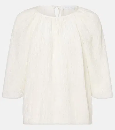 Gabriela Hearst Nula Silk Top In Ivory In White