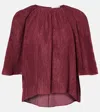 Gabriela Hearst Nula Silk Top In Burgundy