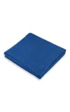 Gabriela Hearst Nyja Knit Blanket In Dark Blue Denim Cashmere In Dark Blue Denim