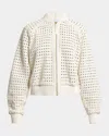 Gabriela Hearst Odin Woven Nappa Leather Bomber Jacket In Multi