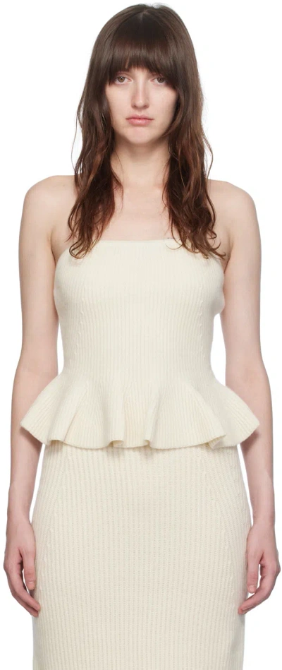 Gabriela Hearst Off-white Hoffman Tube Top In Ivr Ivory