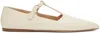 Gabriela Hearst Off-white Lola Ballerina Flats In Crm Cream
