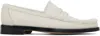 Gabriela Hearst Pierre Calf Hair Penny Loafers In Ivr Ivory