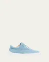 Gabriela Hearst Ohio Denim Slip-on Sneakers In Light Blue Denim