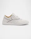 Gabriela Hearst Ohio Multi-stitched Leather Low-top Sneakers In White