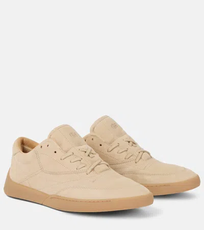 Gabriela Hearst Ohio Suede Sneakers In Beige