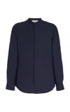 Gabriela Hearst Ollie Shirt In Dark Navy Linen In Dark Navy