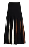 GABRIELA HEARST OLYA PLEATED SKIRT IN MERINO WOOL