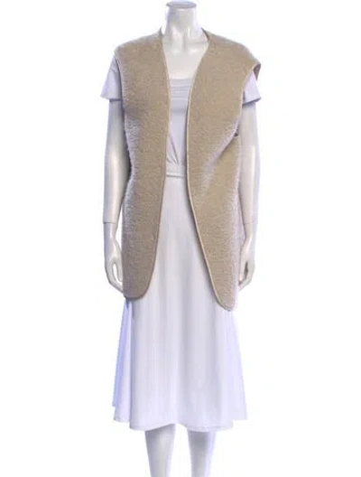 Pre-owned Gabriela Hearst Open Front Sweater In Neutrals