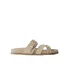 Gabriela Hearst Open-toe Flat Sandals In Brown