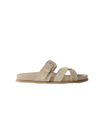 Gabriela Hearst Open-toe Flat Sandals In Brown
