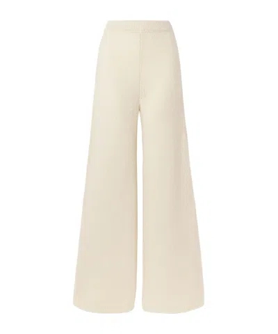 Gabriela Hearst Openwork Knit Flared Pants In White