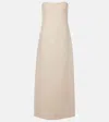 Gabriela Hearst Opus Maxi Dress In Ivory Wool Silk Cady In White