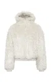Gabriela Hearst Orlando Hooded Padded Knitted Silk Jacket In White