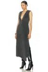 Gabriela Hearst Orstone Dress In Dark Grey