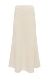 Gabriela Hearst Ostara Knit Maxi Skirt In Ivory Cashmere In Ivory