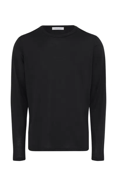 Gabriela Hearst Owen Tee In Black Cashmere