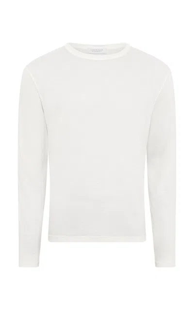Gabriela Hearst Owen Tee In Ivory Cashmere In White