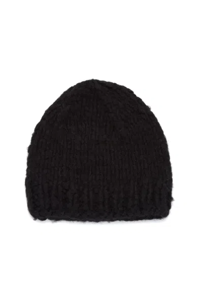Gabriela Hearst Pacino Knit Hat In Black Welfat Cashmere