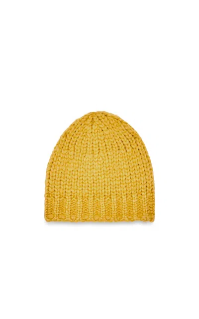 Gabriela Hearst Pacino Knit Hat In Golden Birch Welfat Cashmere