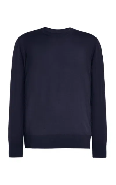 Gabriela Hearst Palco Knit Crewneck In Navy Merino Wool