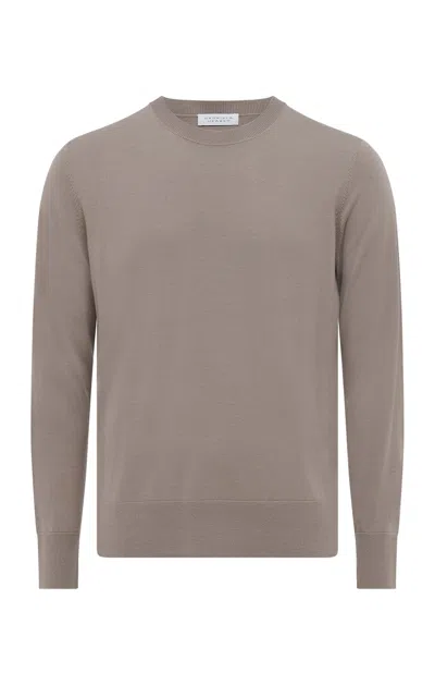 Gabriela Hearst Palco Knit Crewneck In Oatmeal Merino Wool