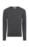 Gabriela Hearst Palco Knit Sweater In Charcoal Merino Wool In Gray