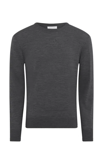 Gabriela Hearst Palco Knit Sweater In Charcoal Merino Wool In Gray