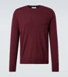 Gabriela Hearst Palco Wool Sweater In Burgundy
