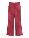 Gabriela Hearst Vesta Pant In Dark Red