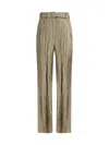 Gabriela Hearst Norman High-rise Metallic Silk Wide-leg Pants