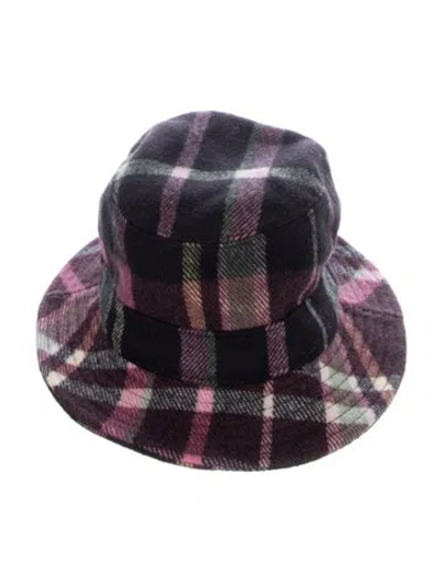 Pre-owned Gabriela Hearst Pattern Print Cashmere Hat W/tags In Multi