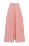 Gabriela Hearst Penelope Midi Skirt In Rosa Aloe Linen