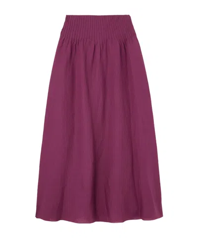 Gabriela Hearst Penelope Skirt In Purple
