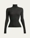 Gabriela Hearst Peppe Cashmere Silk Turtleneck Sweater In Black
