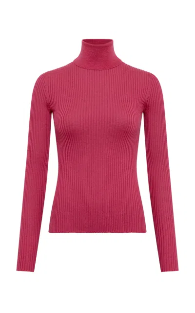 Gabriela Hearst Peppe Cashmere-silk Turtleneck Top