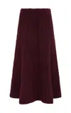 Gabriela Hearst Peres Knit Midi Skirt In Dip Dye Sunrise Welfat Cashmere In Dip Dye Sunrise