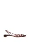 Gabriela Hearst Perro Braided Slingback Shoe In Chocolate Multi Leather In Chocolate Multi