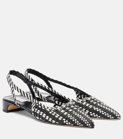 Gabriela Hearst Perro Woven Leather Pumps In Black