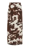 Gabriela Hearst Phaedra Printed Cashmere Maxi Skirt In Multi
