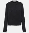 Gabriela Hearst Philippe Wool And Silk Bouclé Sweater In Black
