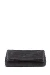 Gabriela Hearst Phoebe Clutch In Dark Grey Virgin Wool Silk Cashmere Fur In Dark Grey