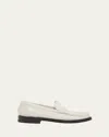 Gabriela Hearst Pierre Calf Hair Penny Loafers In Ivory