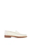 Gabriela Hearst Pierre Loafer In Ivory Textured Leather In Transparent
